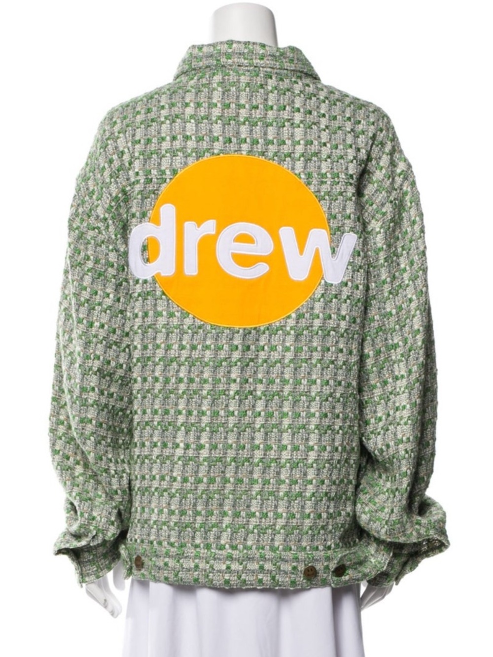 drew house green tweed jacket